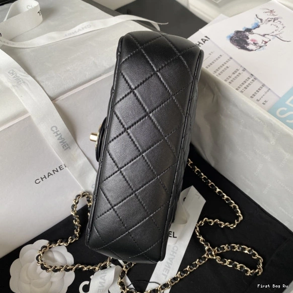 First Bag Ru WITH BAG TOP HANDLE-21CM CHANEL FLAP 0716